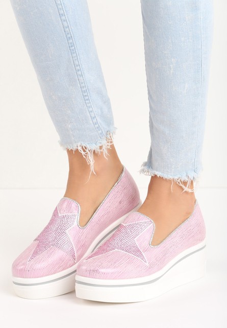 Joleen rózsaszín slip-on tornacipő