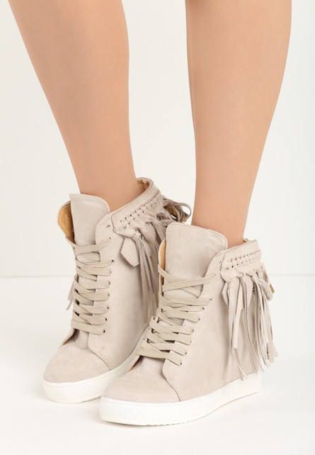 Laverne bézs telitalpú sneakers