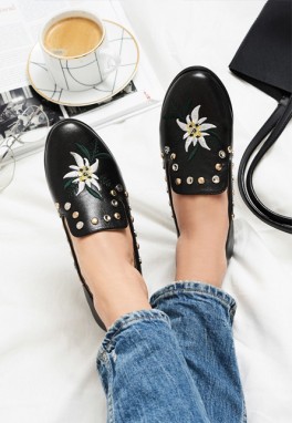 Story fekete női mokaszín megtekintése