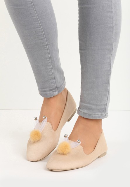 Denzire beige női mokaszín