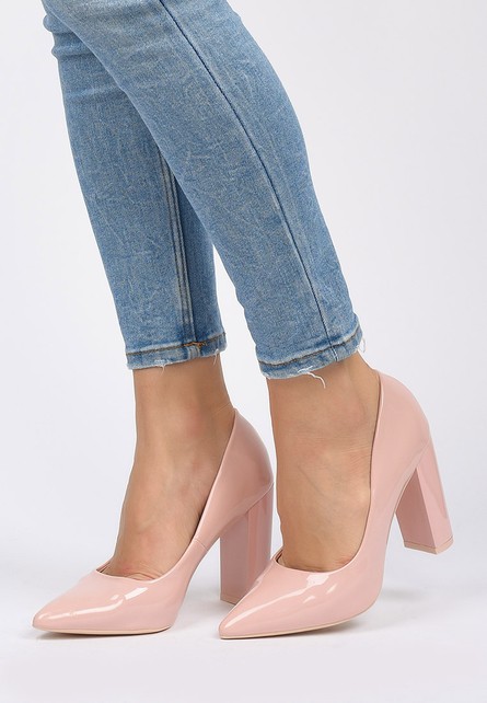 Montilla rózsaszín magassarkú cipők