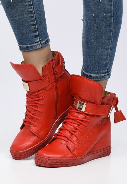 Ervana piros telitalpú sneakers