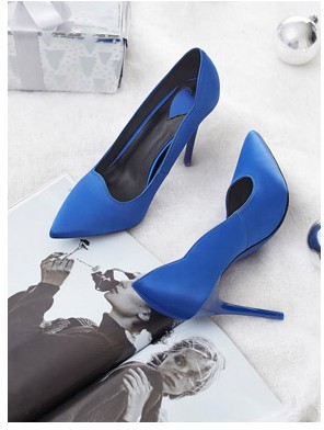 Sharmilla kék tűsarkú cipő