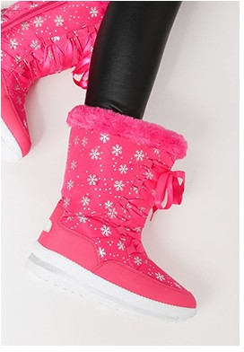 Snowflake fuxia női csizma