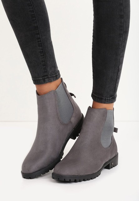 Slip-on lucy sötét szürke bokacipők
