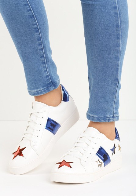 Star blue white női sportcipő