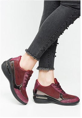 Spira piros telitalpú sneakers