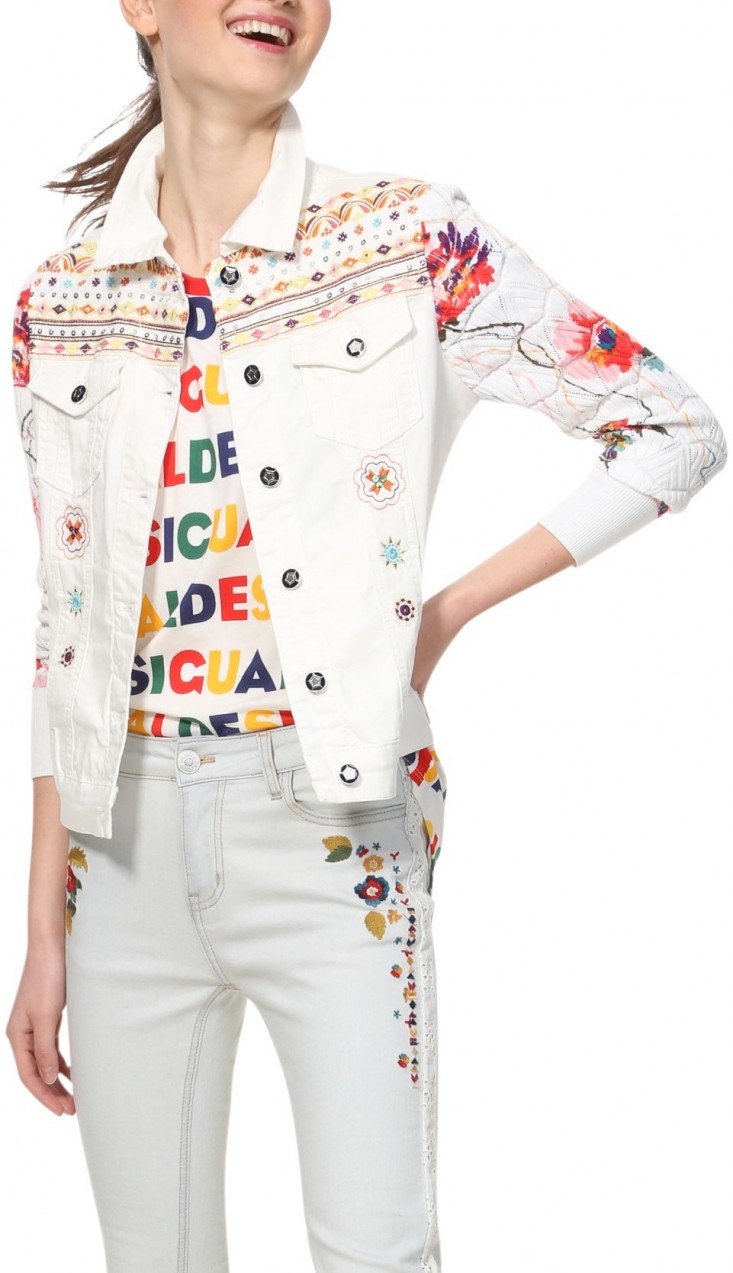 Desigual fehér dzseki Chaq Carrie - 36