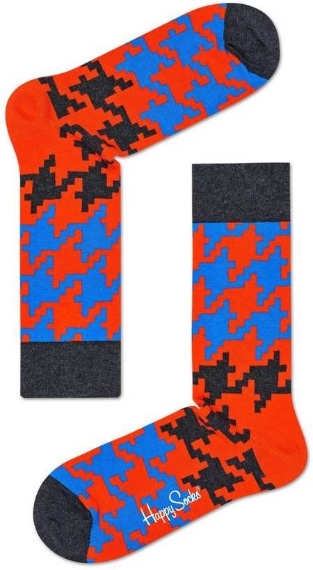 Happy Socks narancsszínű zokni kakas léptekkel  Dogtooth - 36-40