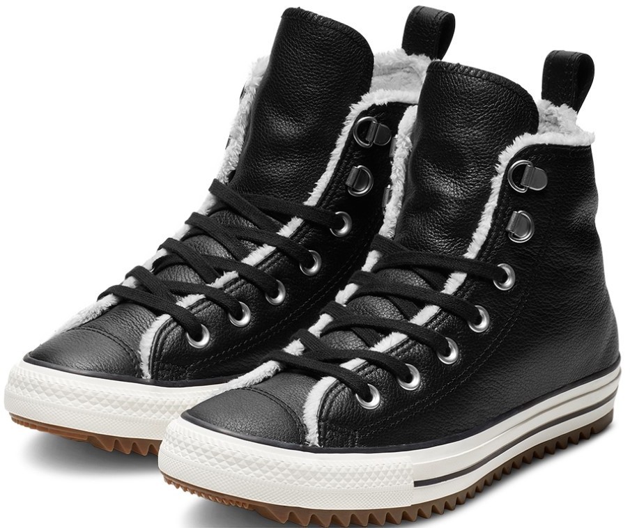 Converse fekete unisex téli cipô Chuck Taylor All Star Hiker Boot Hi Black  - 36