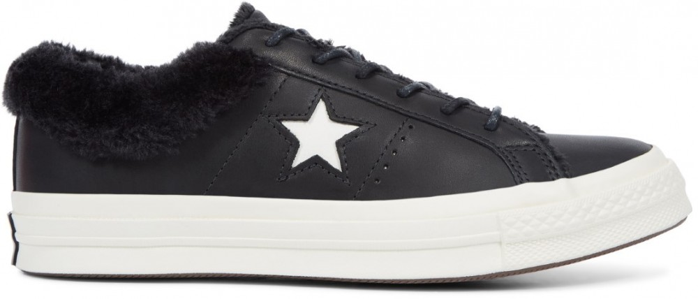 Converse fekete műbôr tornacipő One Star OX Black - 36