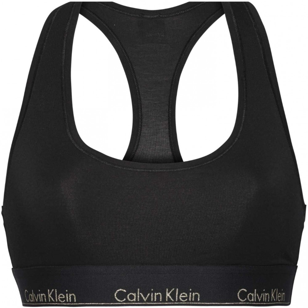 Calvin Klein fekete sport melltartó Unlined Bralette - L