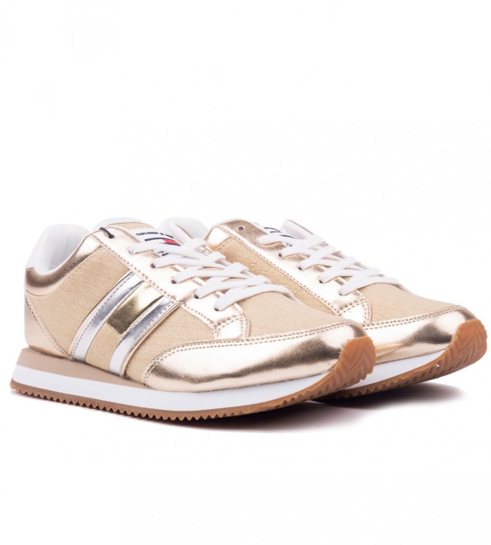 Tommy Hilfiger arany  tornacipő WMN Casual Retro Sneaker Light Gold - 37