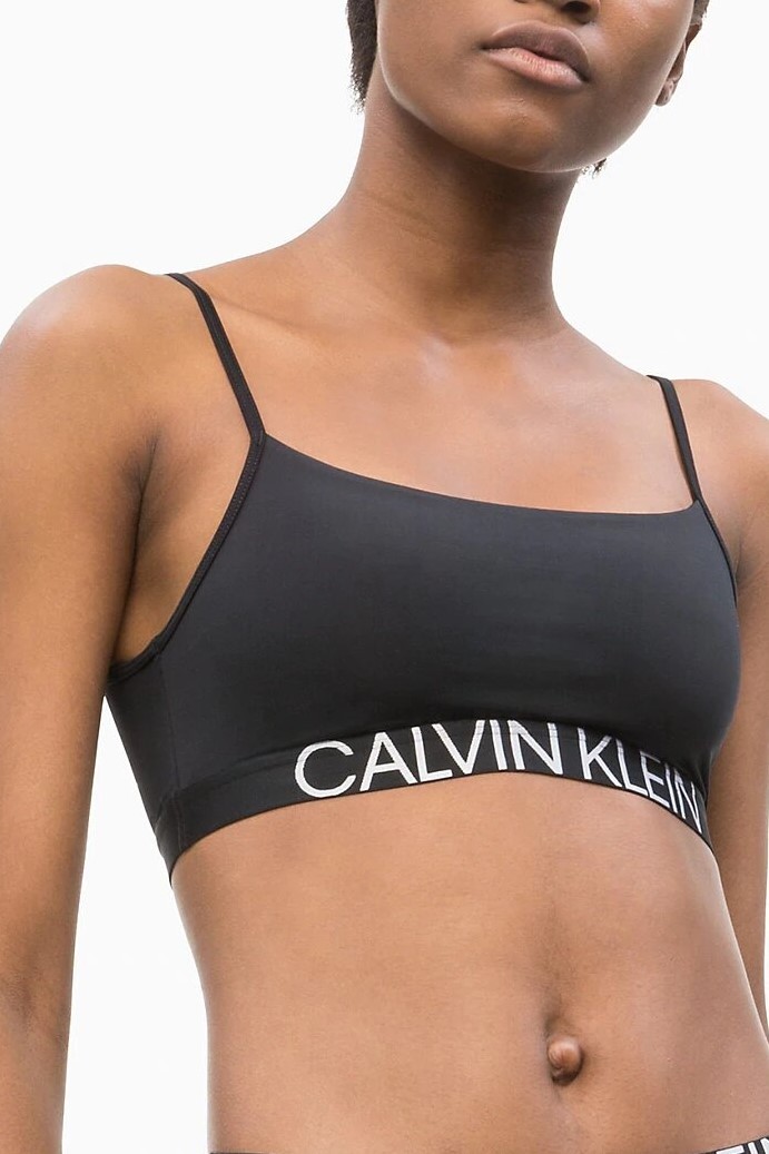 Calvin Klein fekete melltartó Unlined Bralette - XS