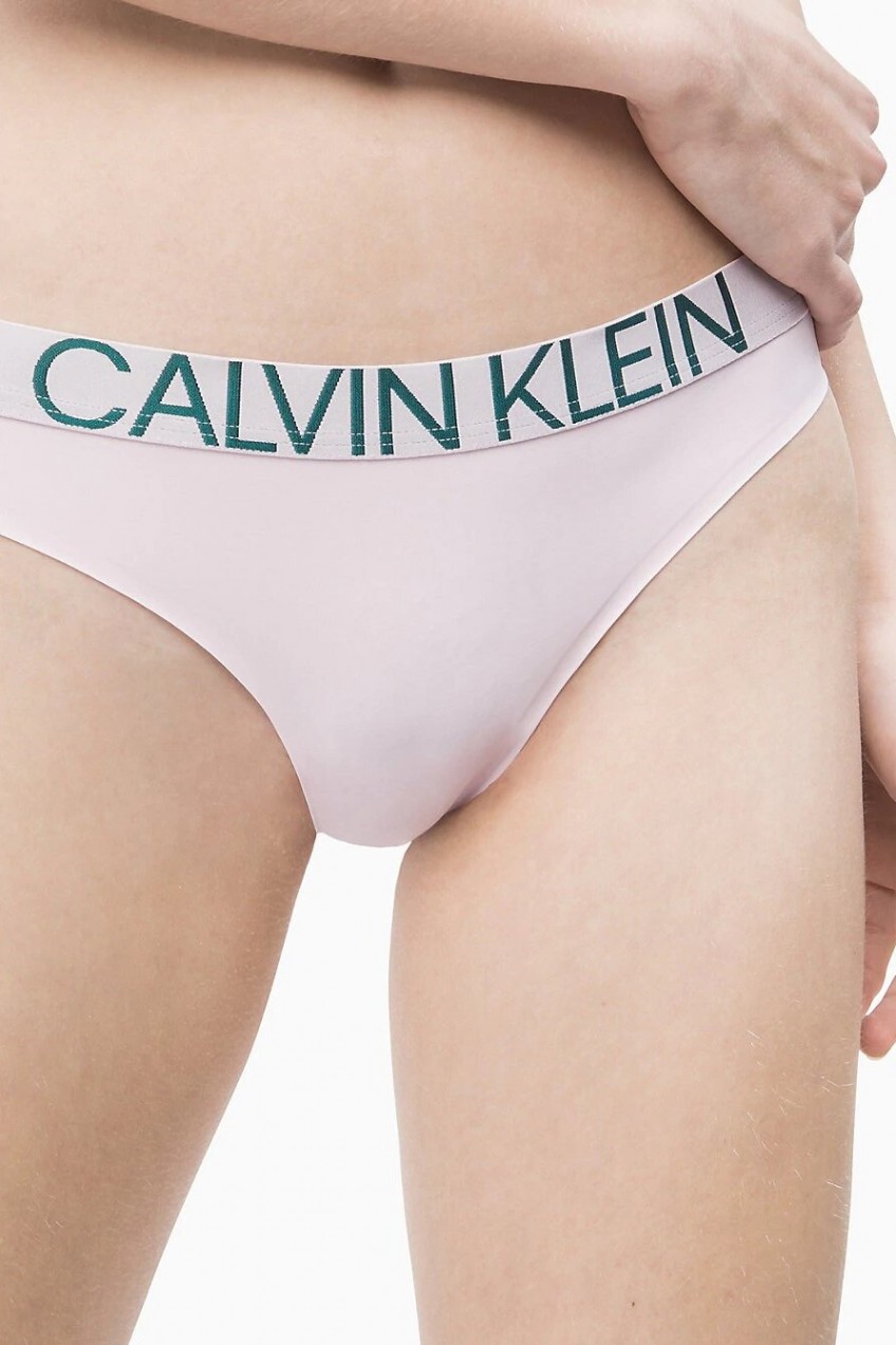 Calvin Klein rózsaszín varrat nélküli tanga Thong - XS