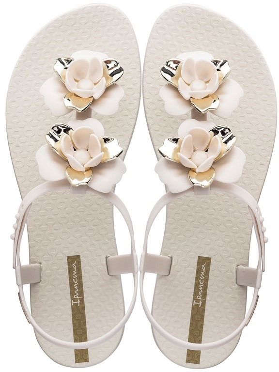 Ipanema bézs szandál Floral Sandal Fem Beige/Gold - 37