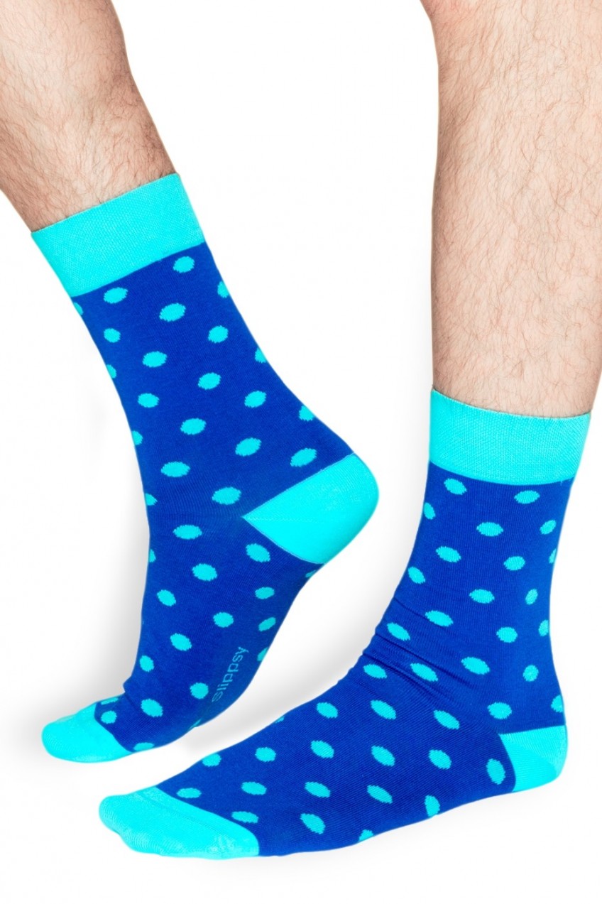 Slippsy kék egynemű zokni Ocean - 41-46