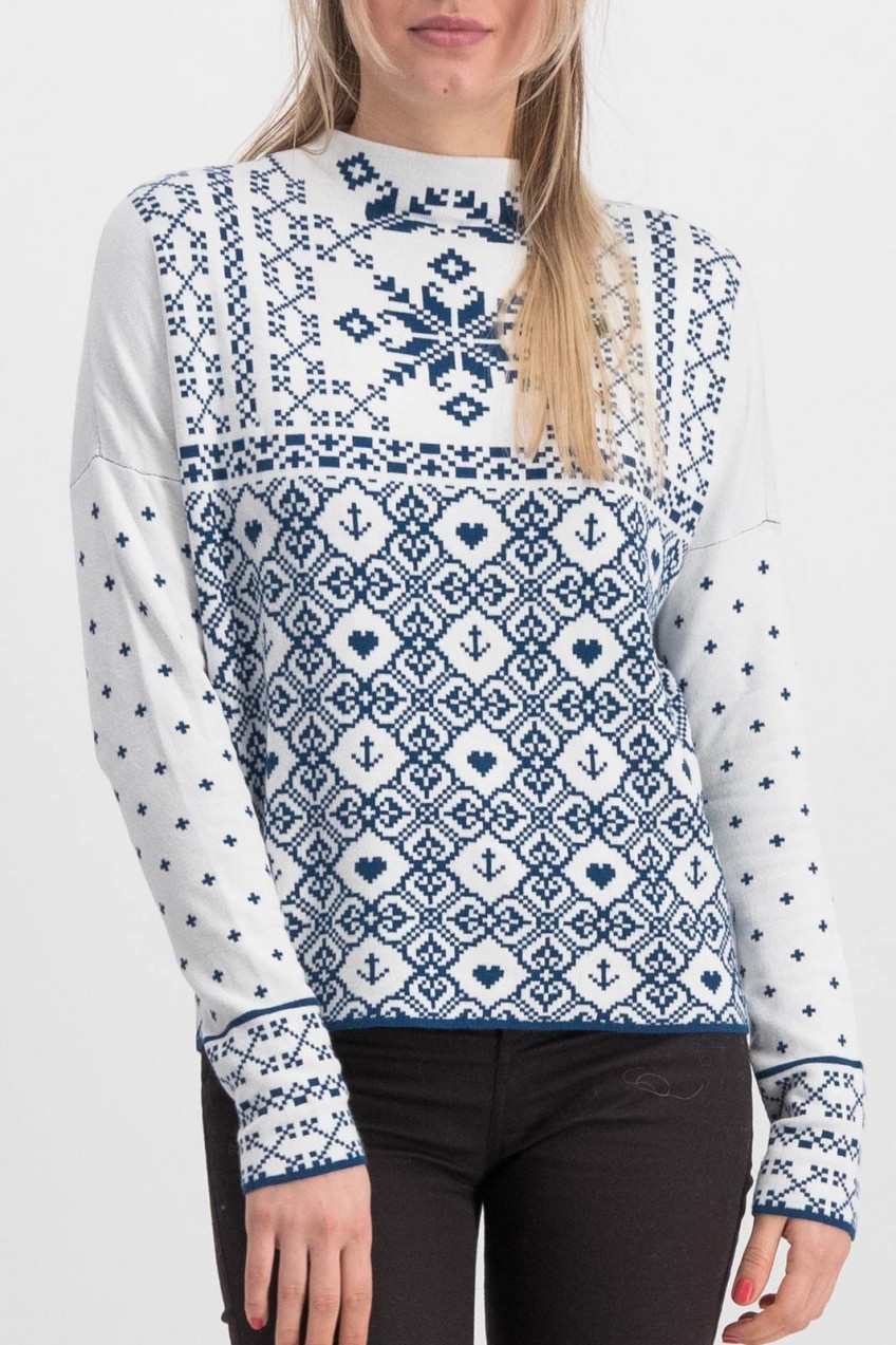 Blutsgeschwister szvetter Cosy and Cool Pully Norwegian Snowflake - XS