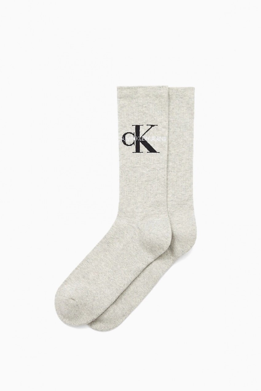 Calvin Klein szürke férfi zokni Oxford Heather a logóval - 40-46