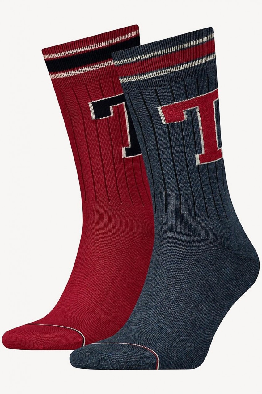 Tommy Hilfiger 2 pack zokni TH Men TH Patch Sock 2P - 43-46
