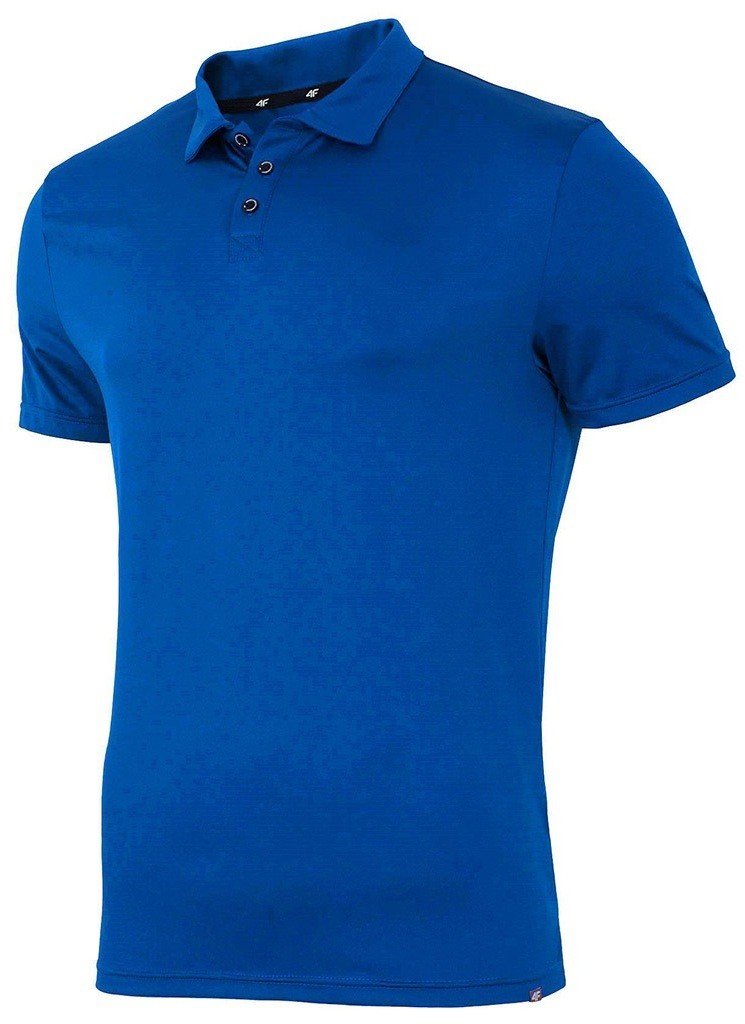 4F Dry Control galléros férfi póló kék S