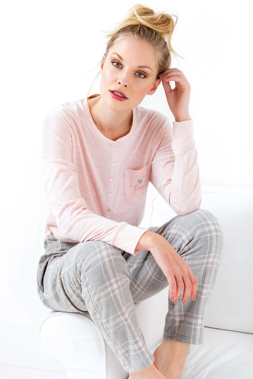 Stella női pizsama, rózsaszín rózsaszín M