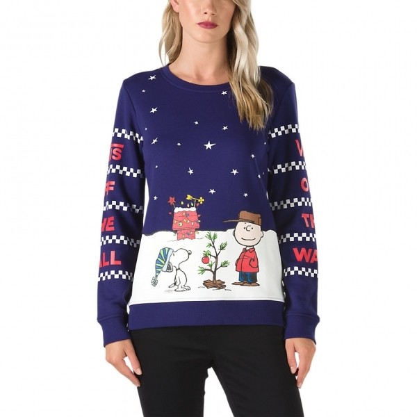 Vans PEANUTS CHRISTMAS CREW - Női pulóver