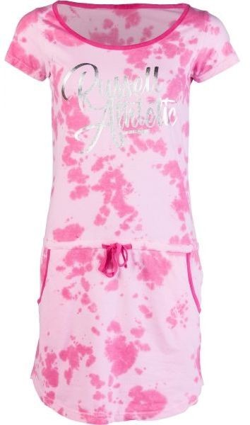 Russell Athletic PRINTED SCRIPT DRESS Női ruha, rózsaszín, méret S