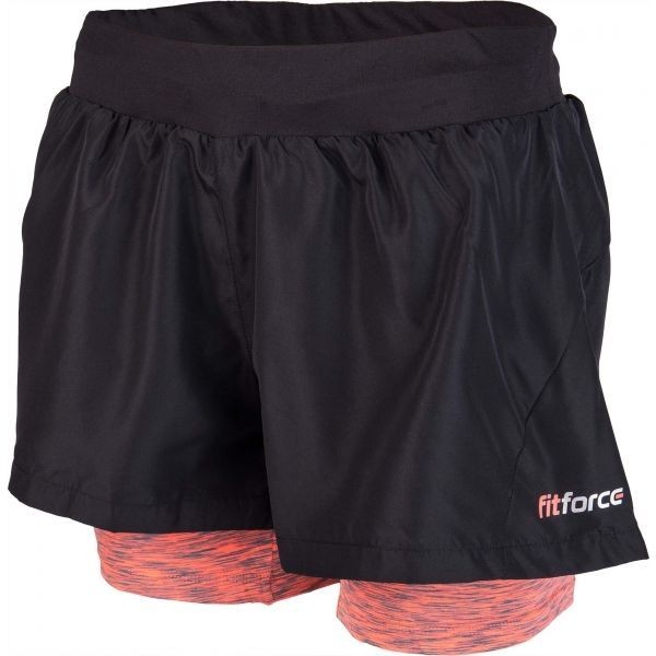 Fitforce 2V1 NOTY - Női fitness rövidnadrág