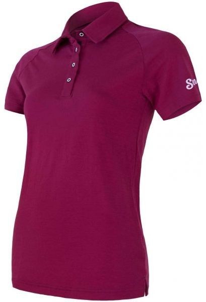 Sensor MERINO ACTIVE POLO Női póló, lila, méret M