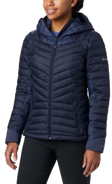Columbia WINDGATES HOODED JACKET Női télikabát, sötétkék, veľkosť XS