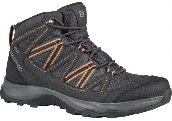 Salomon LEGHTON MID GTX Férfi túracipő, sötétszürke, veľkosť 44