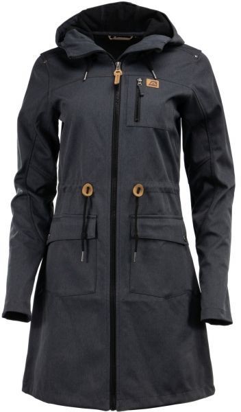 ALPINE PRO GALLERIA 2 sötétszürke M - Női softshell kabát