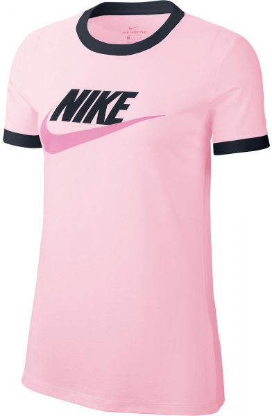 Nike NSW TEE FUTURA RINGE W rózsaszín S - Női póló