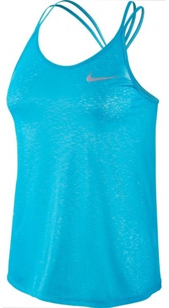 Nike DF COOL BREEZE STRAPPY TNK kék XL - Női sportos ujjatlan felső