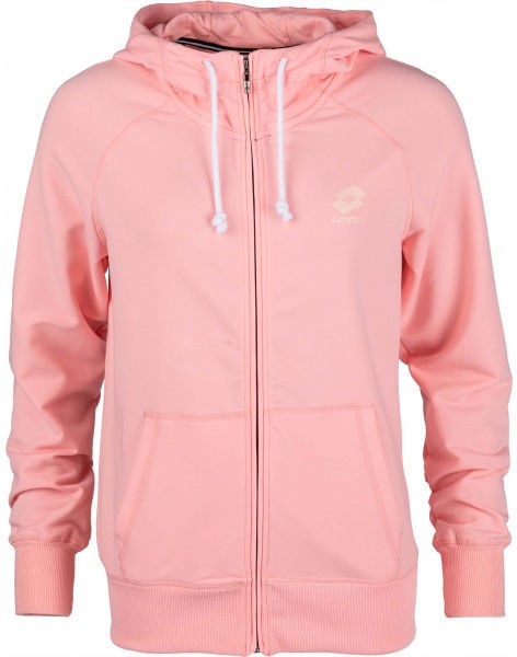 Lotto SMART W SWEAT FZ HD FT Női pulóver, világos rózsaszín, méret S