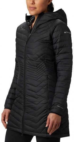 Columbia POWDER LITE MID JACKET Női hosszú télikabát, fekete, méret