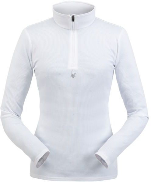 Spyder TEMPTING ZIP T-NECK fehér S - Női pulóver