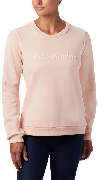 Columbia LOGO CREW világos rózsaszín XL - Női pulóver
