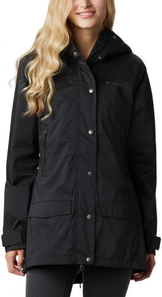 Columbia RAINY CREEK TRENCH fekete M - Női outdoor kabát