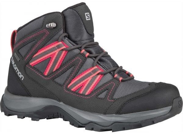 Salomon LEIGHTON MID GTX W Női túracipő, sötétszürke, veľkosť 36 2/3