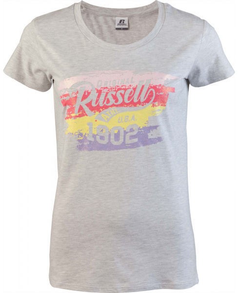Russell Athletic REVEAL S/S CREWNECK TEE SHIRT Női póló, szürke, méret
