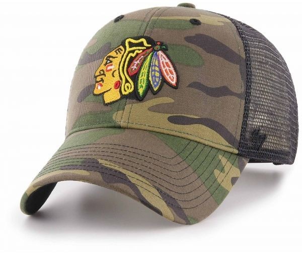 47 NHL CHICAGO BLACKHAWCKS CAMO BRANSON 47 MVP Baseball sapka, khaki, méret