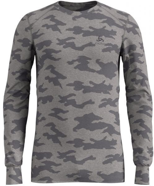 Odlo SHIRT L/S X-MAS ACTIVE WARM Férfi póló, szürke, méret