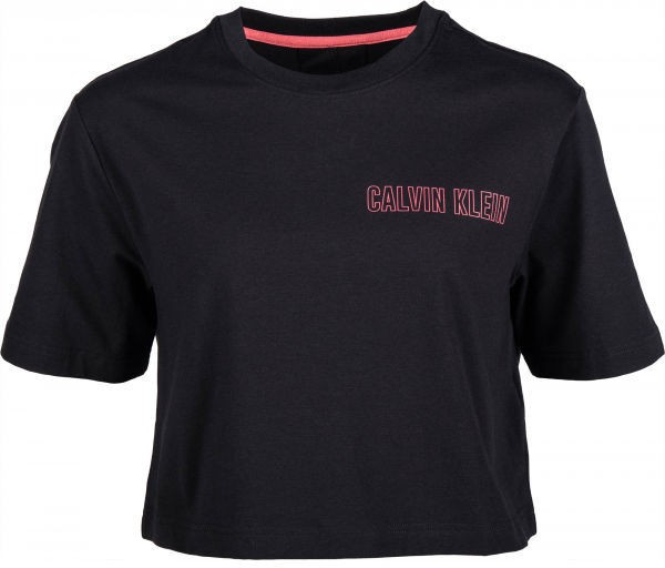 Calvin Klein CROPPED SHORT SLEEVE T-SHIRT Női póló, fekete, méret XS