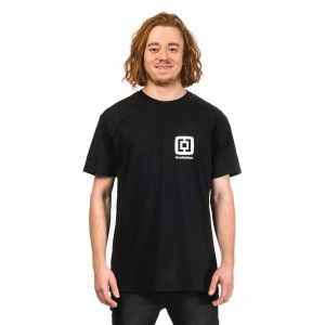 Horsefeathers MINI LOGO T-SHIRT Férfi póló, fekete, méret galéria