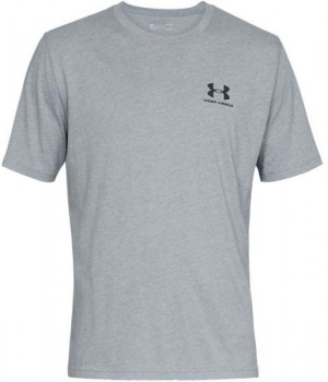 Under Armour SPORTSTYLE LEFT CHEST SS Férfi póló, szürke, méret galéria