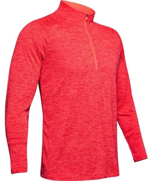 Under Armour TECH 2.0 1/2 ZIP Hosszú ujjú férfi póló, piros, méret