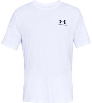 Under Armour SPORTSTYLE LEFT CHEST SS Férfi póló, fehér, méret galéria