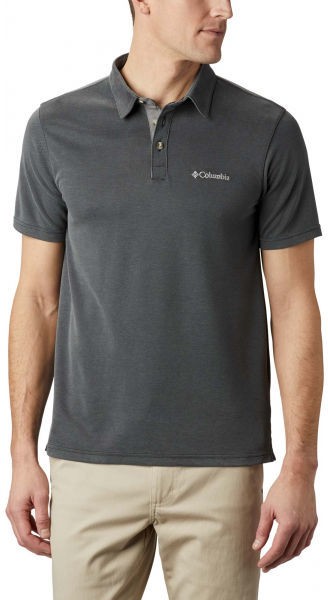Columbia NELSON POINT POLO Férfi galléros póló, sötétszürke, méret